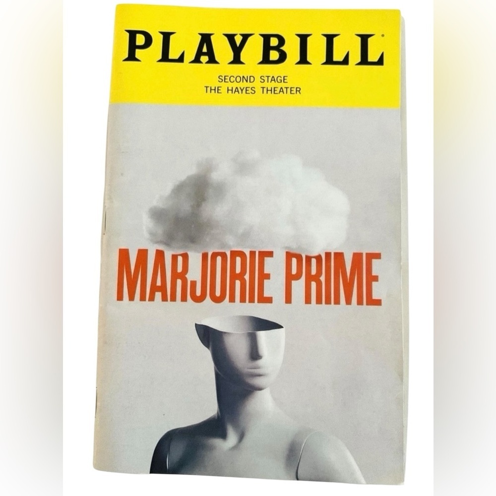 Marjorie Prime  Broadway Playbill 11/25 Cynthia Nixon June Squibb Danny Burstein